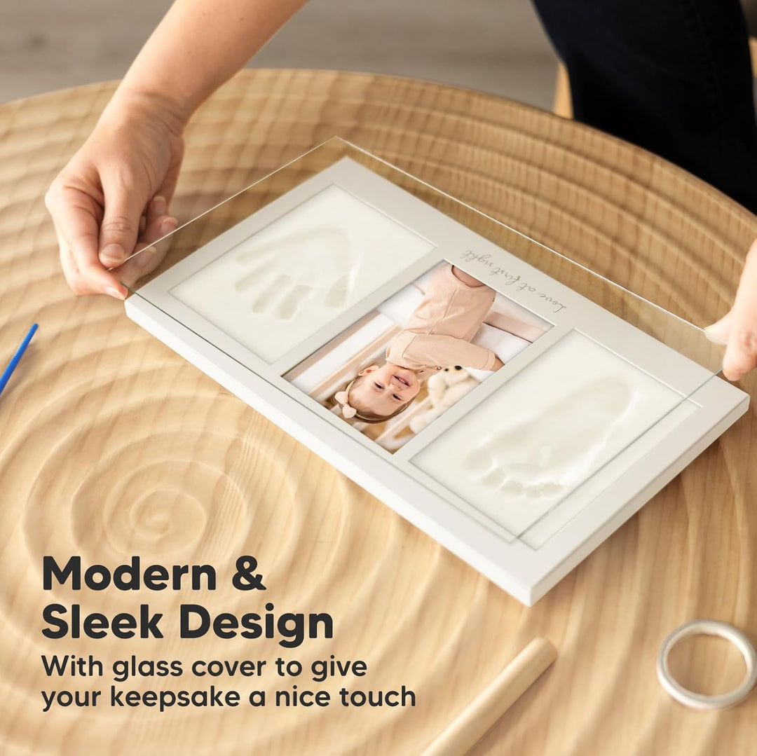 Baby Handabdruck und Fussabdruck Set - Gipsabdruck Baby Hand und Fuss für Neugeborene - Handabdruck