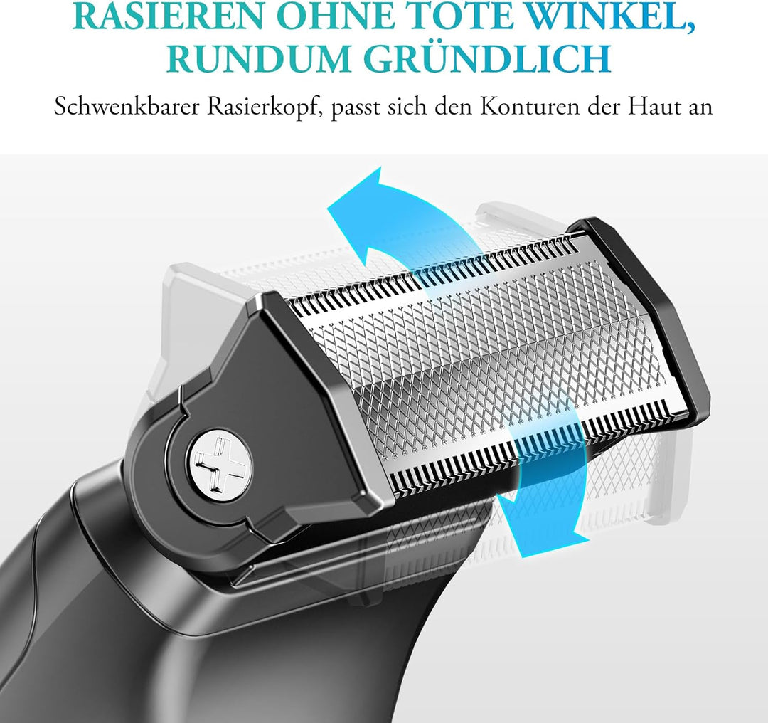 Scherkopf für Intimrasierer Mann, kensen T-förmiger Austauschbarer Rasierkopf Schwimmender Schneidek