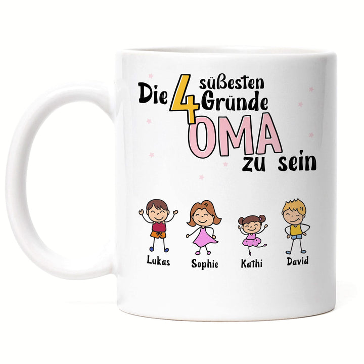 Oma Tasse Geburtstag Personalisiert für Oma Enkel Enkelin Baby Geschenk Kinder Oma Geschenk Mutterta
