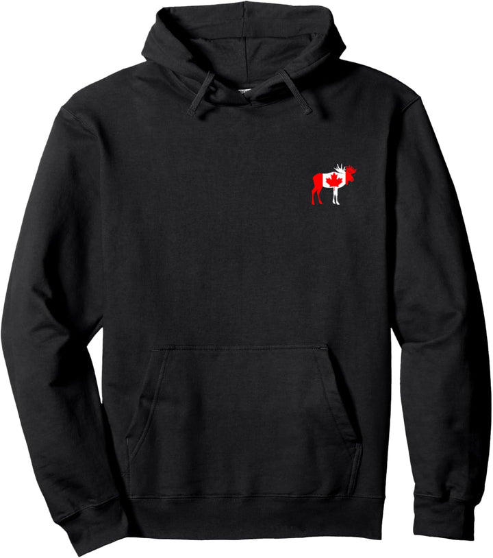 Kanada Moose Canadian Flag Pride Pullover Hoodie
