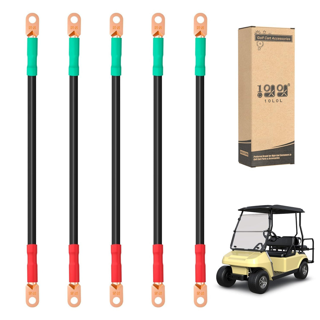 10L0L Golfwagen-Batteriekabel-Set für Club-Auto, DS 1995-Up, 48 Volt, 4 Gauge Schweisskabel (5 Stück