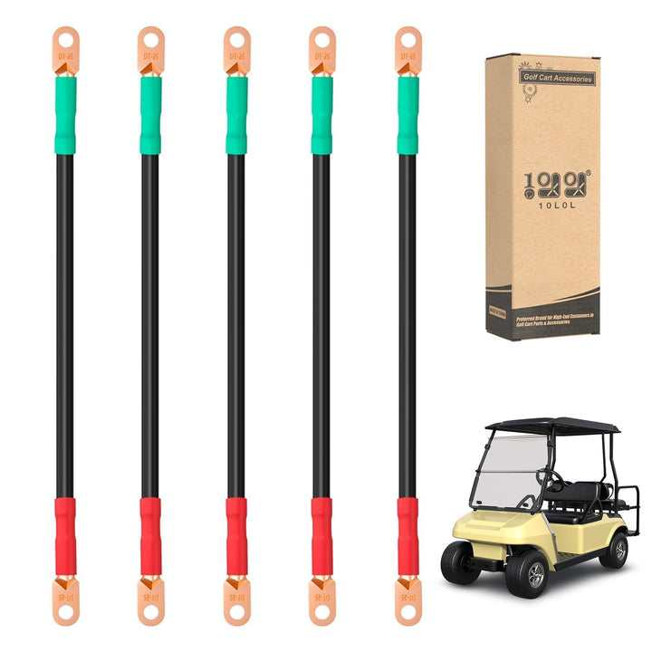 10L0L Golfwagen-Batteriekabel-Set für Club-Auto, DS 1995-Up, 48 Volt, 4 Gauge Schweisskabel (5 Stück