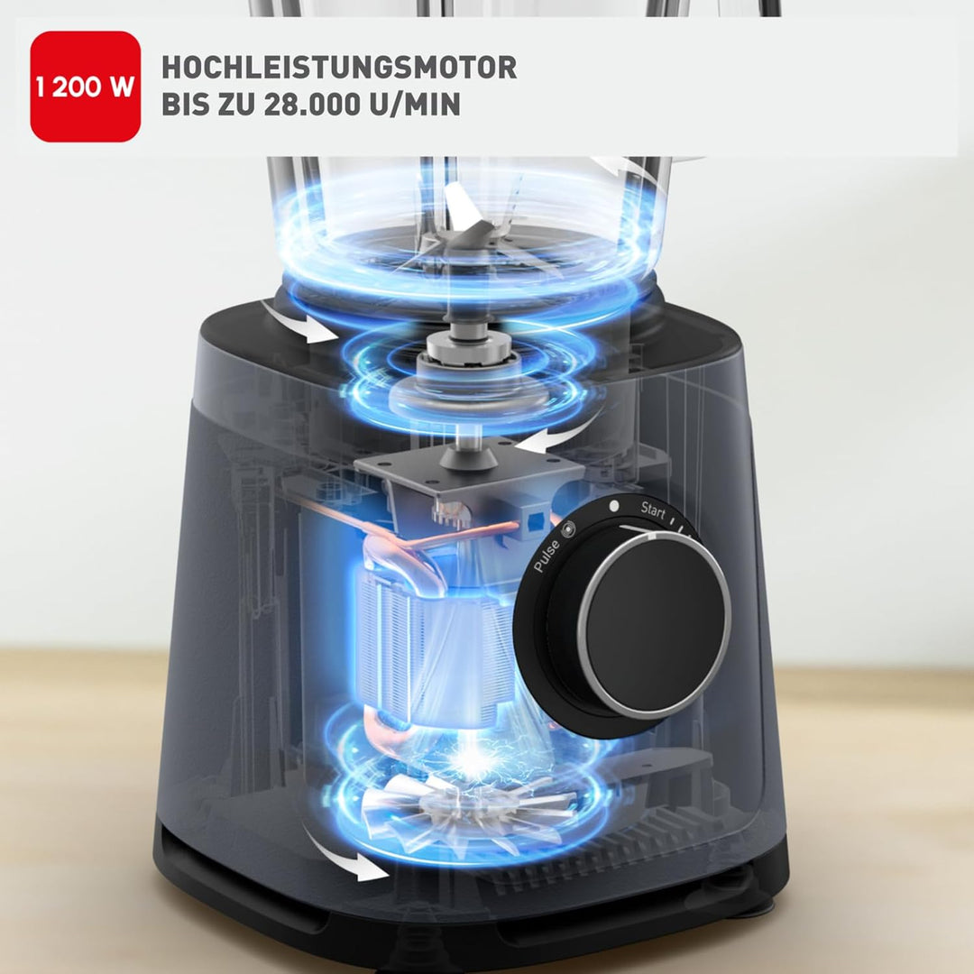 Tefal PerfectMix Essential Hochgeschwindigkeits-Standmixer, stufenlos einstellbare Geschwindigkeit,
