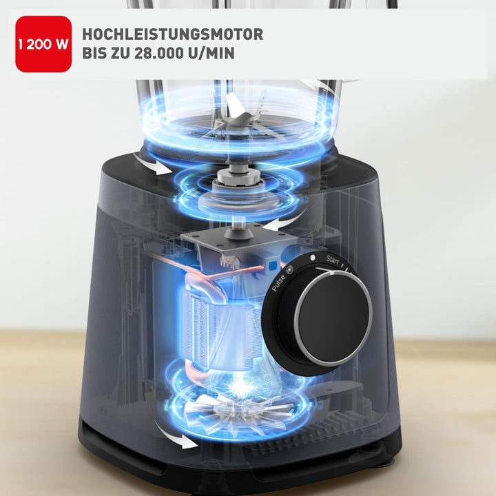 Tefal PerfectMix Essential Hochgeschwindigkeits-Standmixer, stufenlos einstellbare Geschwindigkeit,