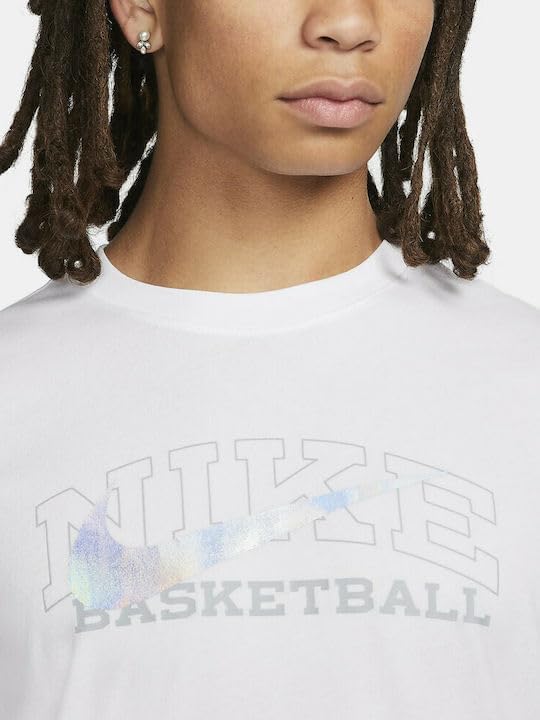 Nike Herren M Nk Df Tee Swoosh Sweatshirt L Weiss, L Weiss