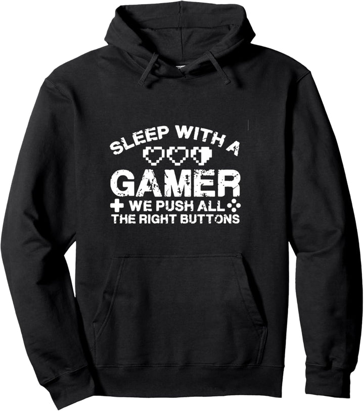 Sleep with a Gamer Funny Gift Pullover Hoodie