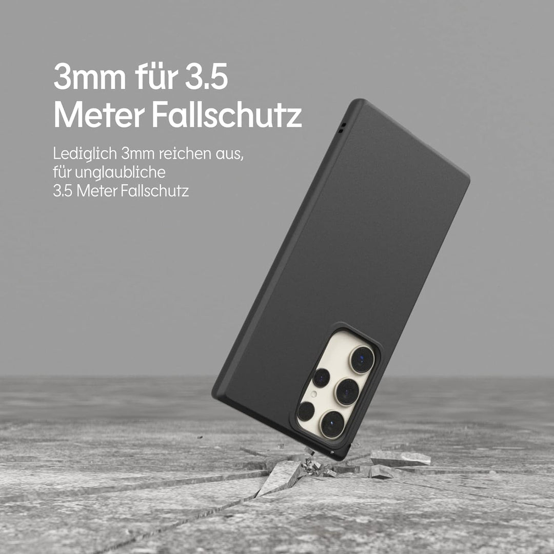 RhinoShield Case kompatibel mit [Galaxy S23 Ultra] | SolidSuit - Stossdämpfende &amp; schlanke Schutzhül