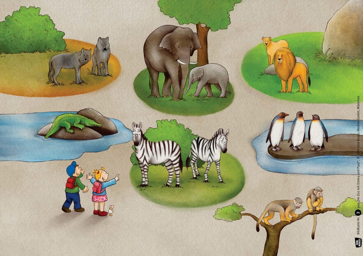 Im Zoo mit Emma und Paul. Kamishibai Bildkartenset.: Entdecken - Erzählen - Begreifen: Emma-und-Paul