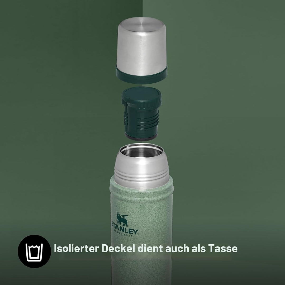 Stanley 1913 Classic Legendary Thermosflasche 0.59L - Thermos Hält 18 Stunden Heiss Oder Kalt - Edel