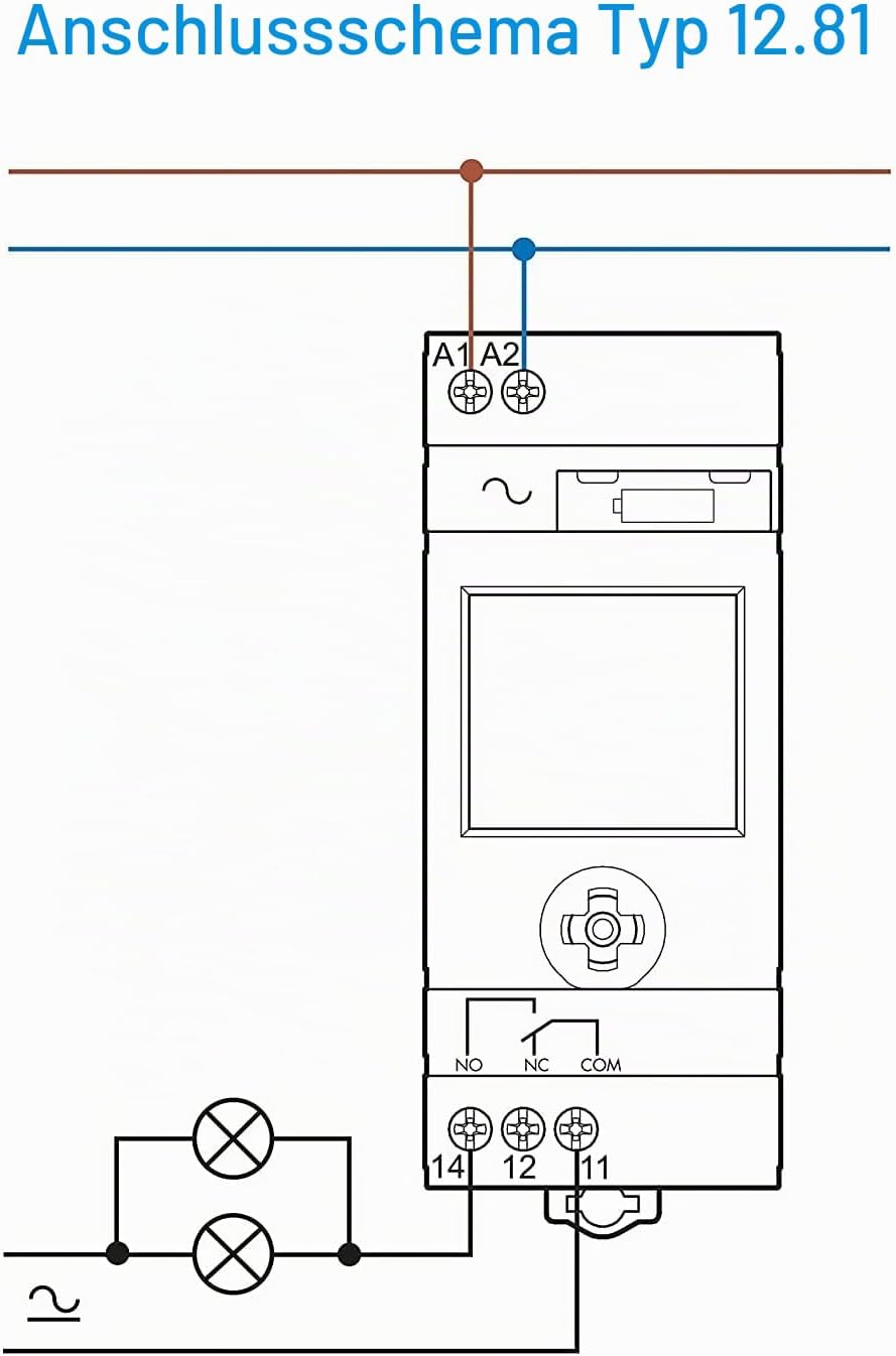 Finder 12.81.8.230.0000 ASTRO-Zeitschaltuhr mit Astroprogramm 1 Kanal NFC