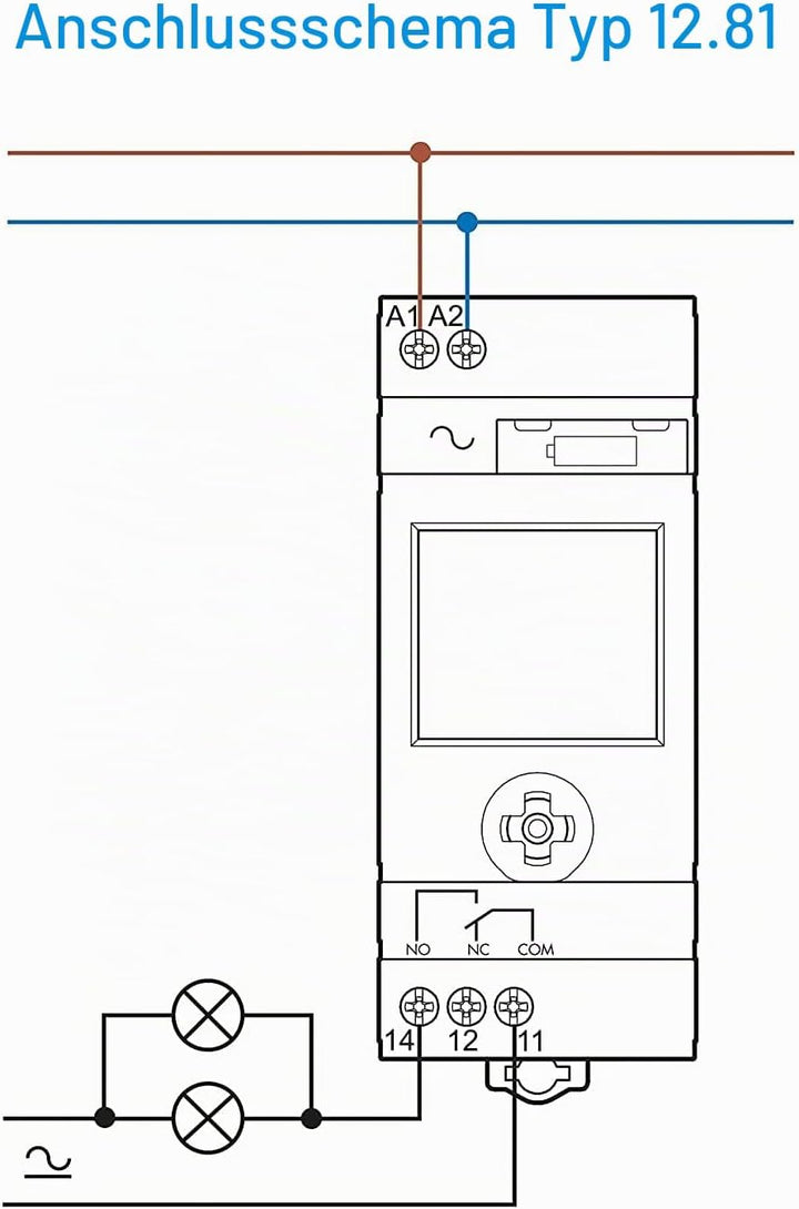 Finder 12.81.8.230.0000 ASTRO-Zeitschaltuhr mit Astroprogramm 1 Kanal NFC