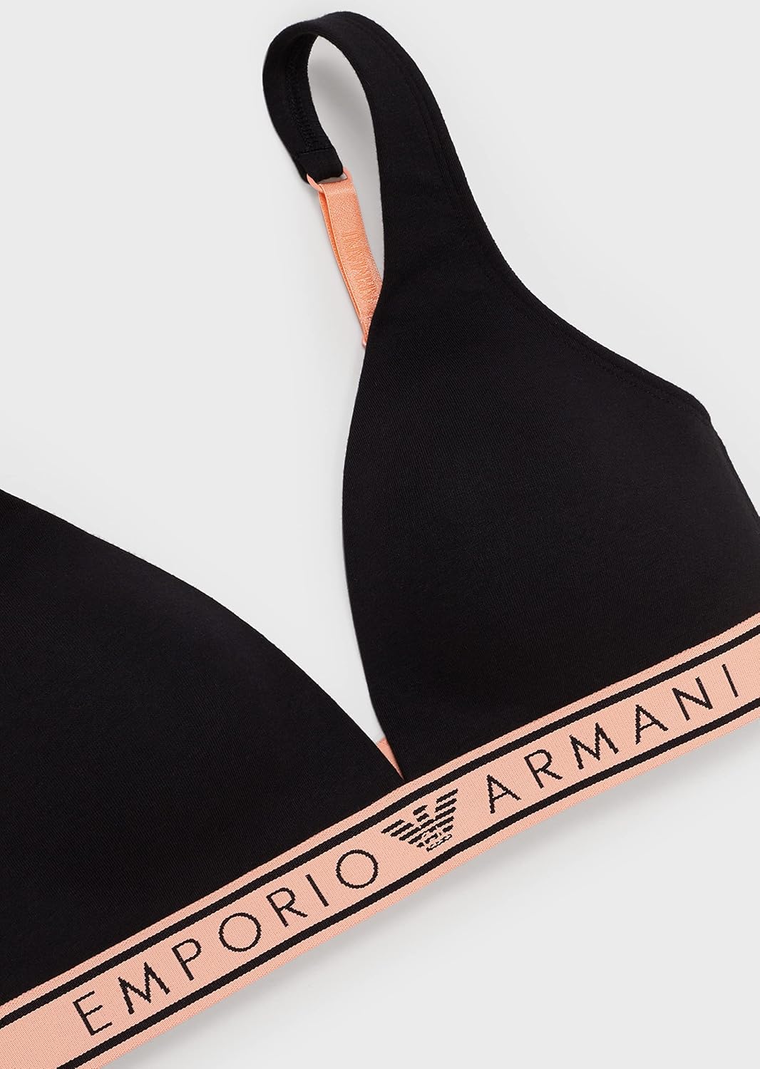 Emporio Armani Damen Women's Iconic Logoband Padded Bra L Schwarz, L Schwarz