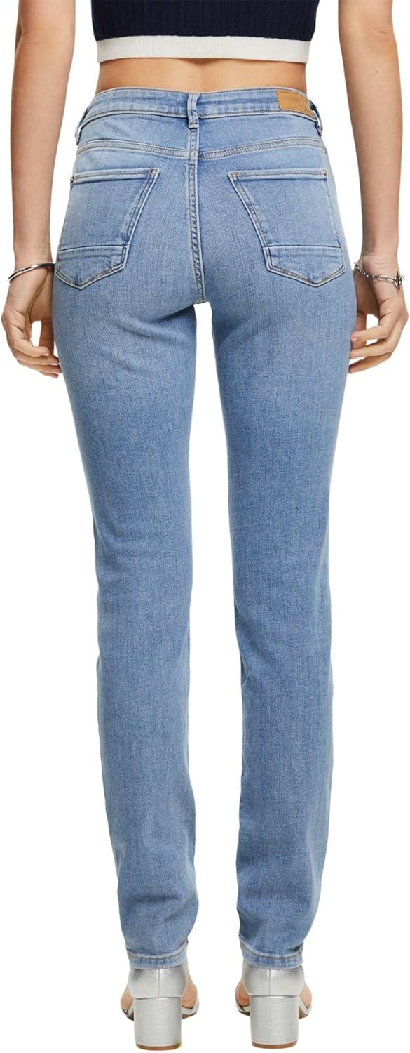 ESPRIT Damen Jeans 27W / 34L Blue Light Washed, 27W / 34L Blue Light Washed