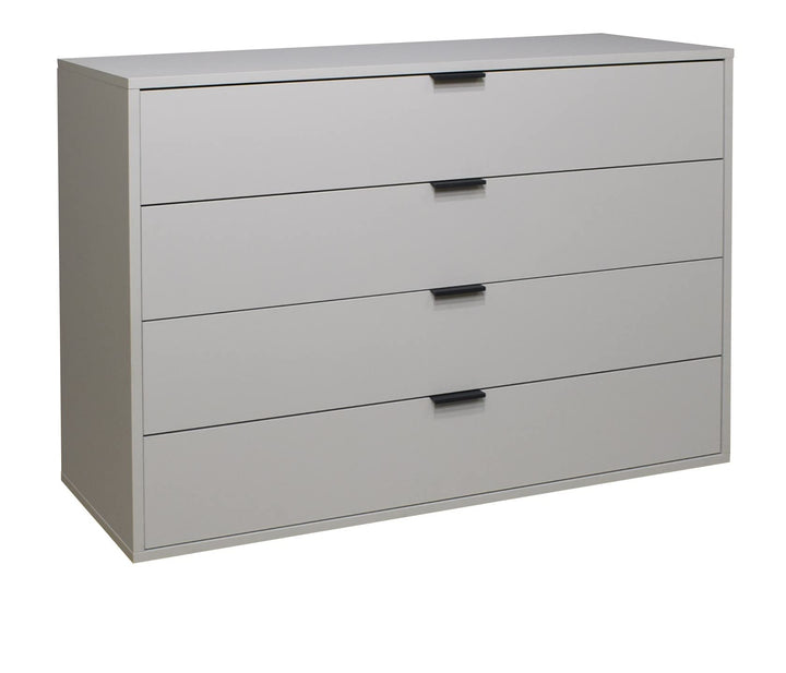 Bonnie/KO_04-119 Kreidegrau matt Lack Schubladenkommode Kommode Sideboard ca. 119 x 87 x 45 cm