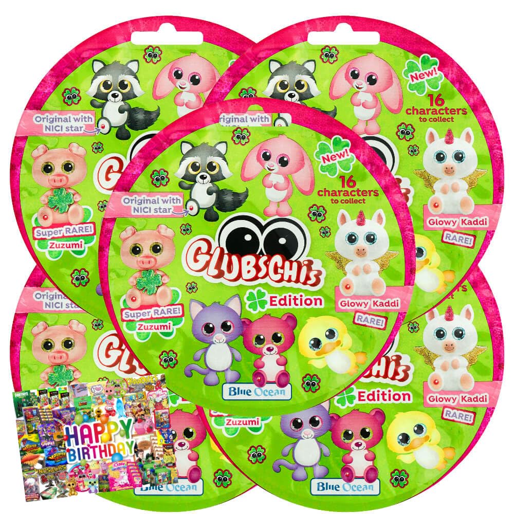 Bundle mit Blue Ocean Glubschis Sammelfigur Glück Serie 3 - Set Aauswahl - Glubschi Glitzer Figur -