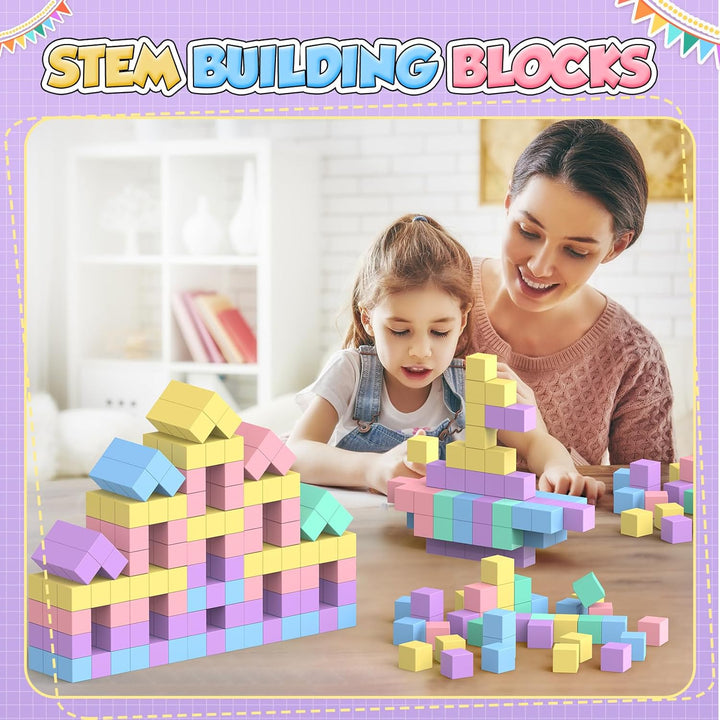 HaoVrisn Magnetische Bausteine Blöcke für Kinder, 45 Stück Magnetbausteine Magnet Spielzeug Kinder,