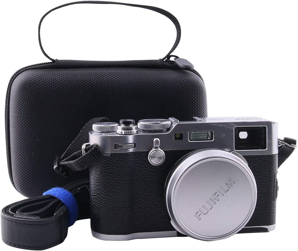 WERJIA Hartschalen-Tragetasche für Fujifilm X100V/X100F/X100S Digitalkamera, Schwarz, Schwarz