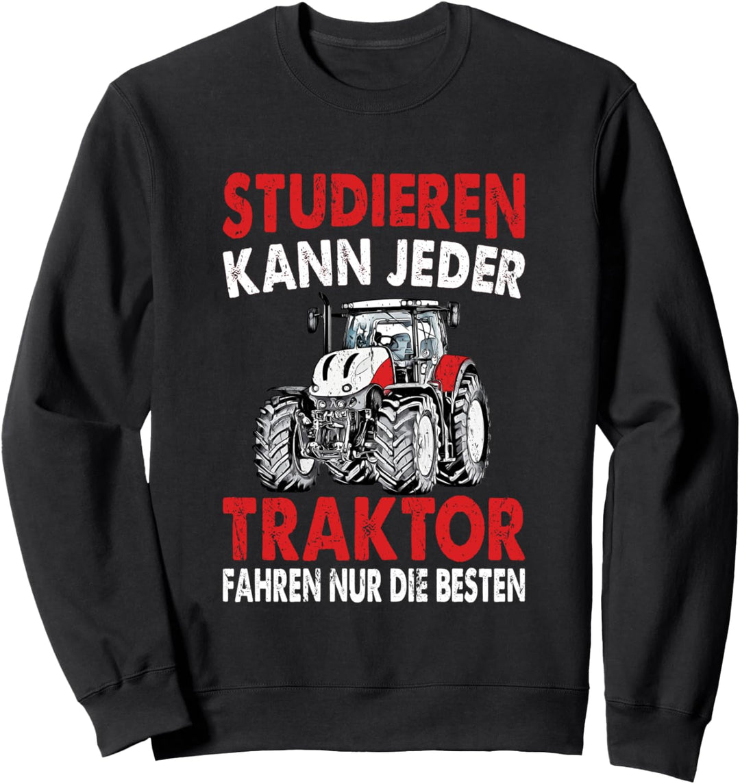 Lustige Landwirt Trecker Traktor Herren Sweatshirt