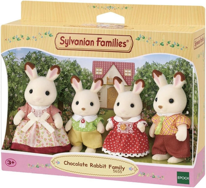 SYLVANIAN FAMILIES 5655 Schokoladenhasen Familie NEU & - 5286 - Badezimmer im Landhausstil, klein Bu