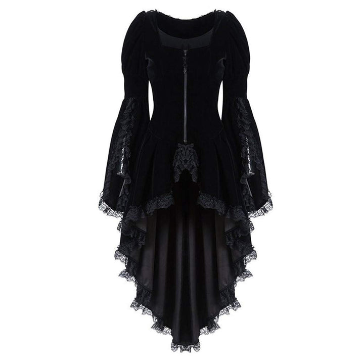 Damen Steampunk Jacke Gothic Frack Mantel Punk Gehrock Mittelalter Viktorianischen Spitze Mäntel Vin