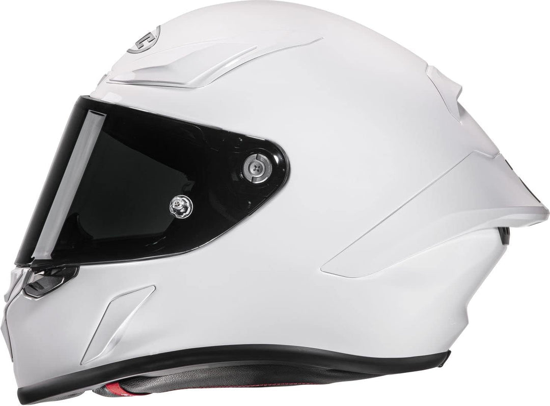 HJC RPHA 1 Solid Racing Helmet Motorradhelm Rennhelm FIM ECE 22.06 Integralhelm XXL Weiss, XXL Weiss