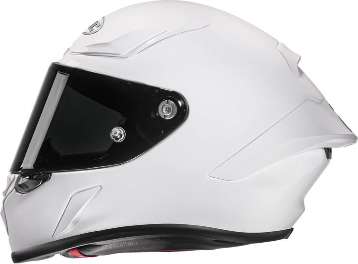 HJC RPHA 1 Solid Racing Helmet Motorradhelm Rennhelm FIM ECE 22.06 Integralhelm XXL Weiss, XXL Weiss