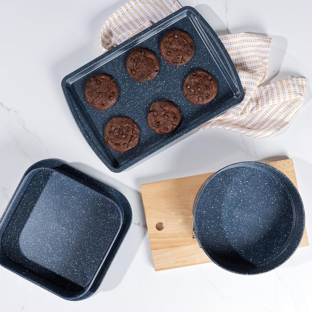 Russell Hobbs COMBO-5439 Nightfall Stone Antihaft-Backblech und Bräter, 38 cm, 2-teilig Backblech &