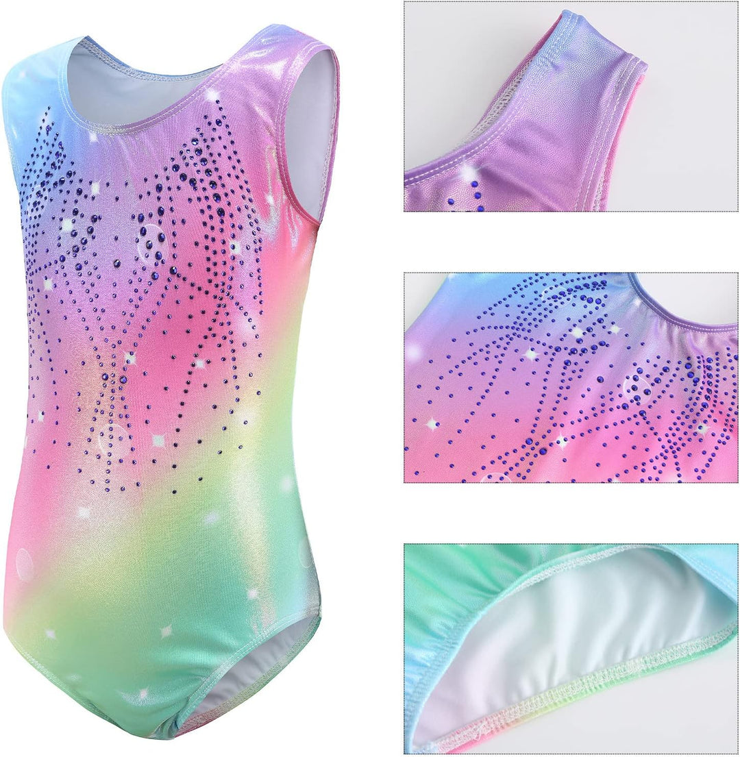 SEAUR - Mädchen Turnanzug Ärmellos Kinder Gymnastikanzug Tanzen Kleidung Ballet Yoga Kleid Klassisch