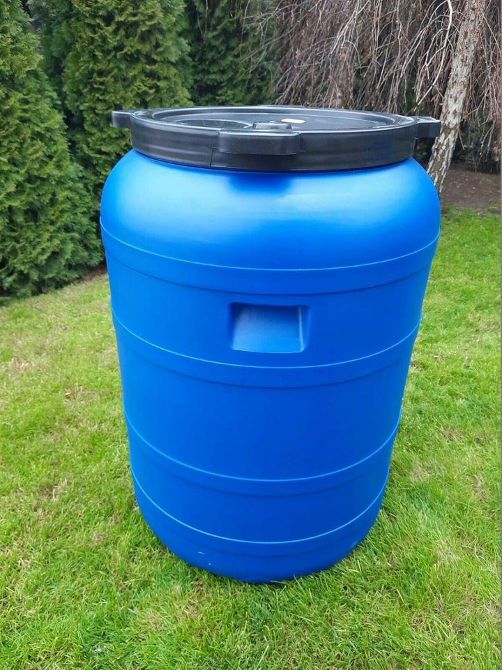 Sterk Plast B200F Fass Durchmesser 55 cm, Fassungsvermögen 200 Liter, Blau