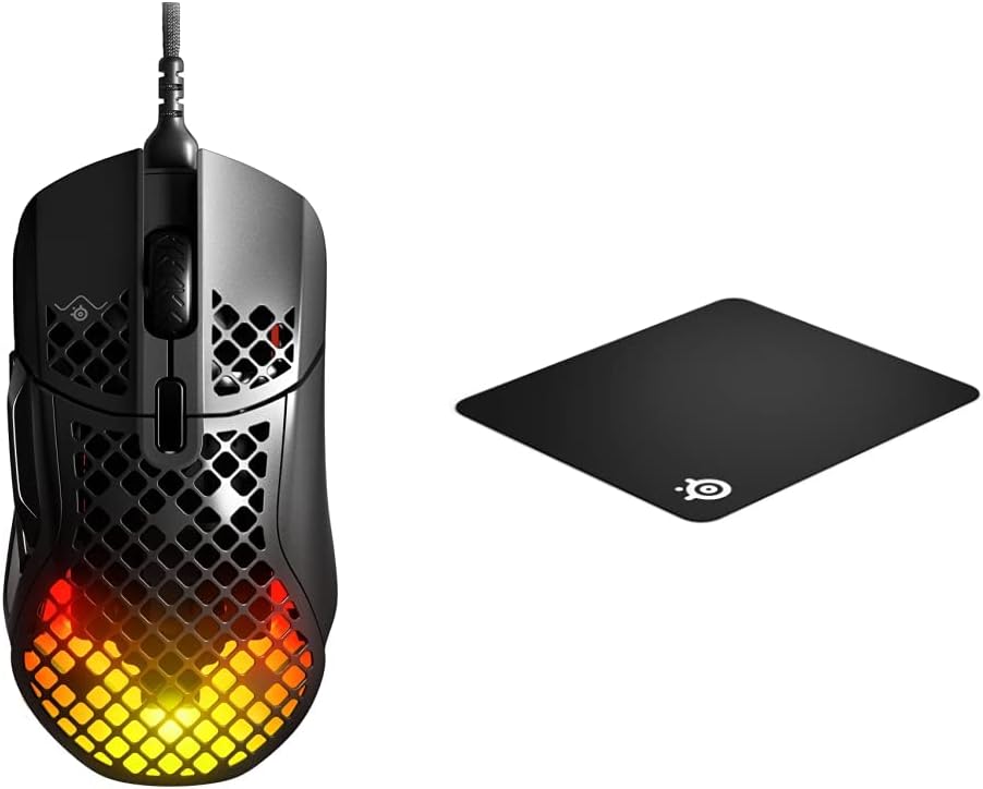 SteelSeries Aerox 5 Gaming-Maus – Ultraleichte 66 g – 9 programmierbare Tasten – Wasserbeständig nac