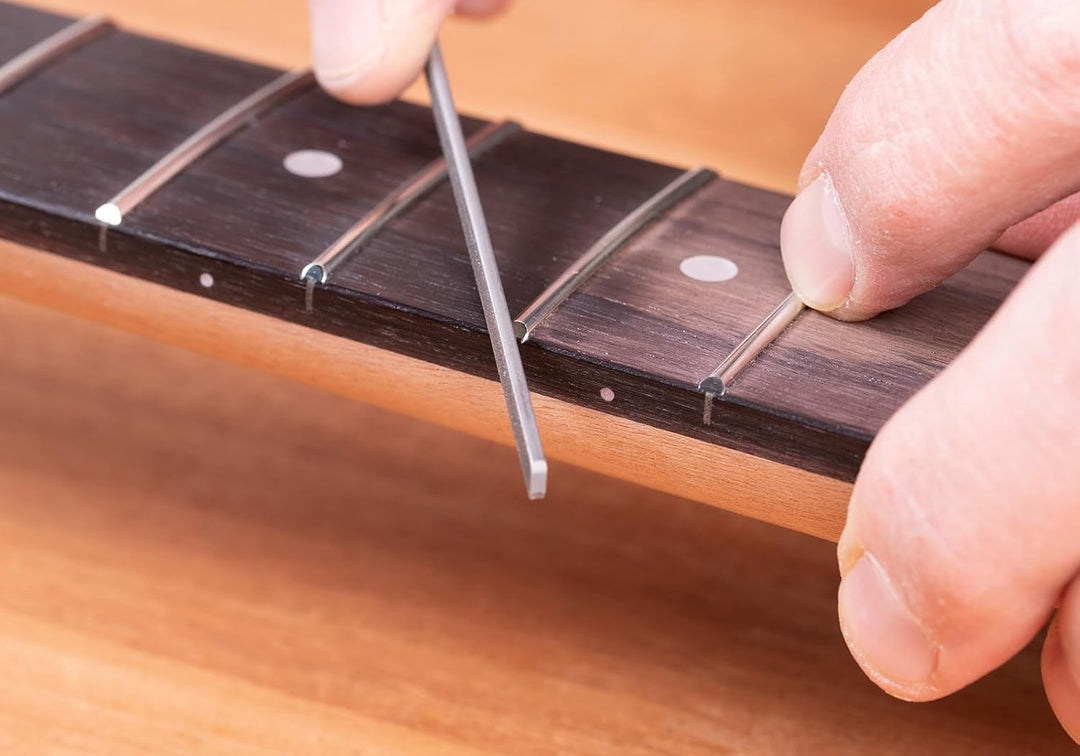 StewMac Fret End Dressing File (1175) Abrichtfeile für Gitarrenbünde zum Abrunden, Formen und Entgra