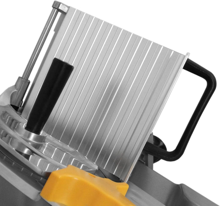 Gastro Aufschnittmaschine mit 30cm/ 300mm Messer Schrägschneider mit Schnittguthalter, Schubhilfe un