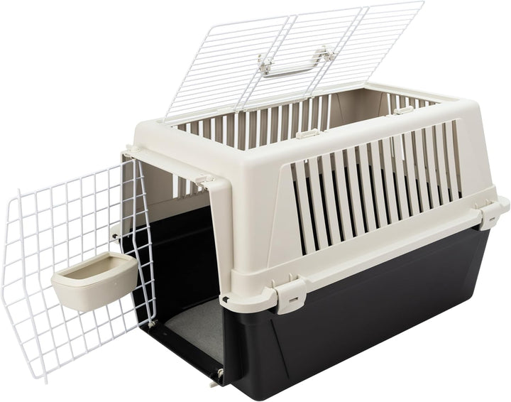 Ferplast Trasportino Cani Piccoli Trasportino Gatti max 12 Kg ATLAS 30 OPEN con Cuscino e Ciotola, T