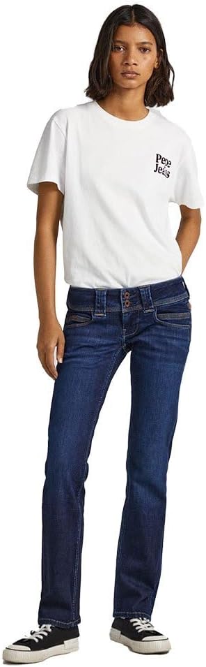 Pepe Jeans Damen Straight Leg VENUS 29W / 32L Blue (Denim-cs7), 29W / 32L Blue (Denim-cs7)