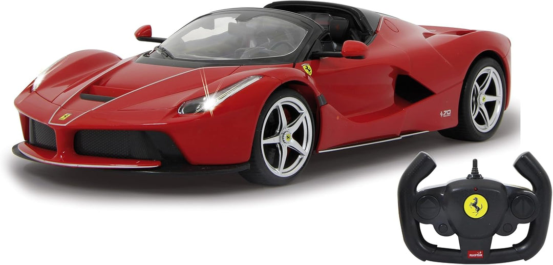 JAMARA 405150 - Ferrari LaFerrari Aperta 1:14 27MHz Driftmodus - Türen öffnen, offiziell lizenziert,
