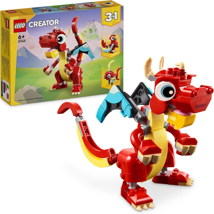 LEGO Creator 3in1 Retro Kamera Spielzeug mit 3 Modellen für Mädchen und Jungen & Creator 3in1 Roter