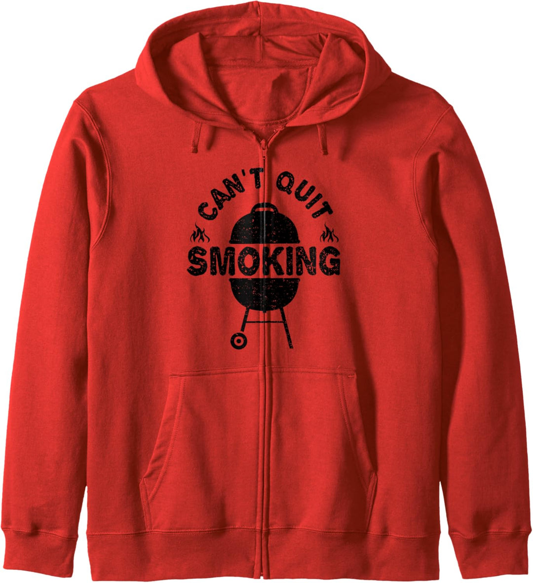 Verlassen: Can't Quit Smoking - Grillen Sprüche Kapuzenjacke