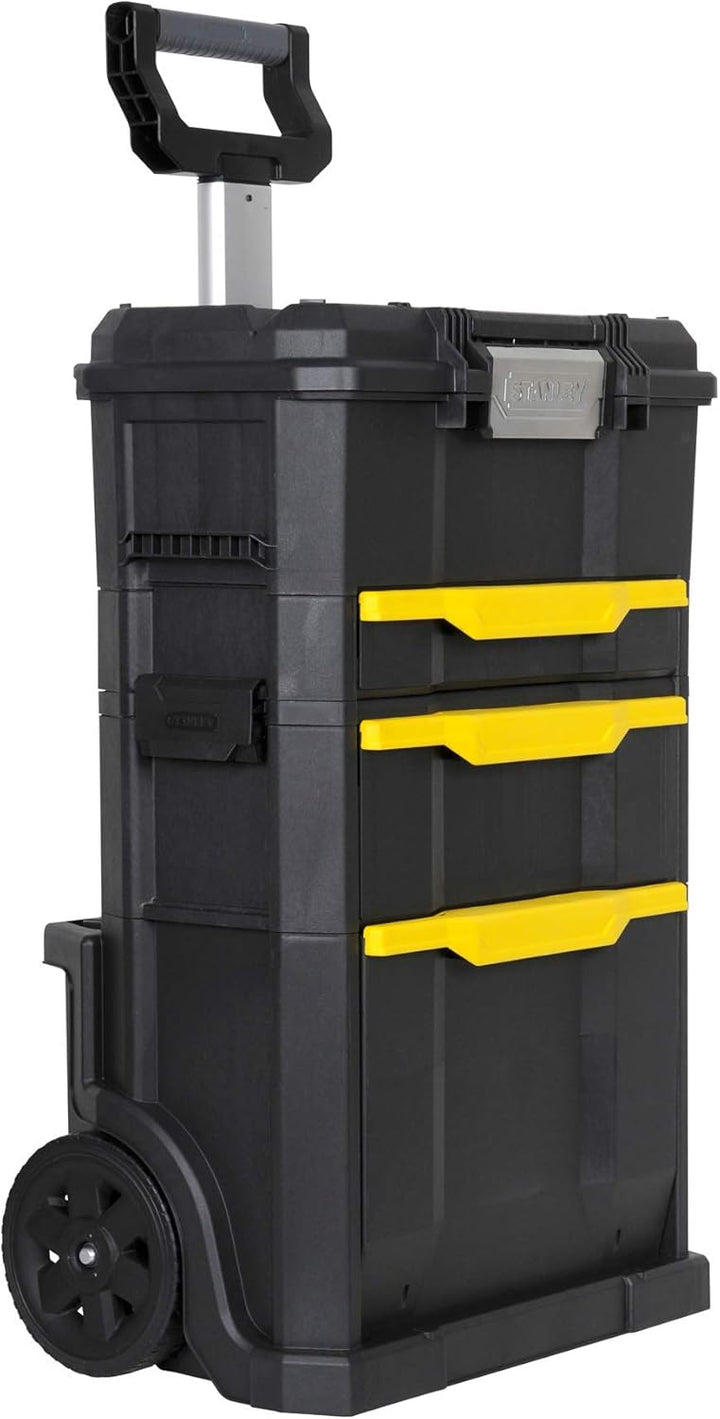 Stanley Rollende Werkstatt (77,8 x 48,8 x 34,8 cm, 2-in-1, modular aufgebaut, drei entnehmbare Werkz