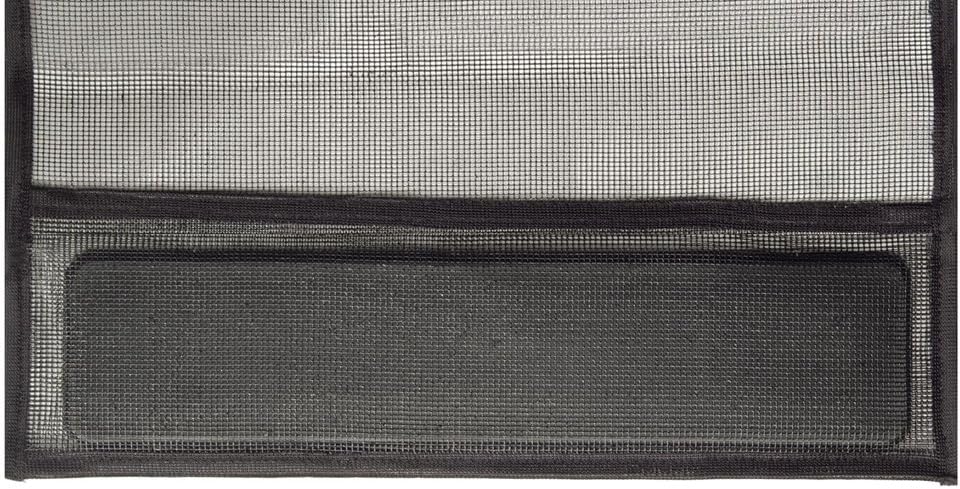 Fliegengitter für Tür, Lamellen, Polyester, 125 x 240 cm, Anthrazit B/H 125 x 240 cm Leiste 2-teilig