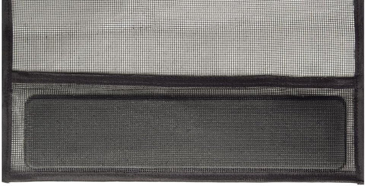 Fliegengitter für Tür, Lamellen, Polyester, 125 x 240 cm, Anthrazit B/H 125 x 240 cm Leiste 2-teilig