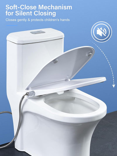 WC Sitz mit Bidet,YEAUPE PRO WC Sitze mit Absenkautomatik, nicht elektrisch, mit selbstreinigenden D