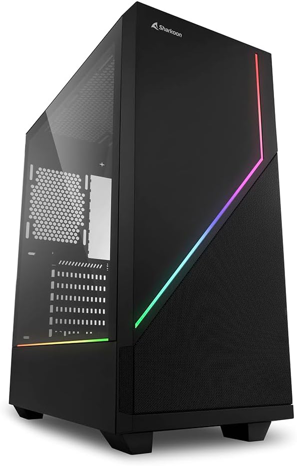 Sharkoon RGB Flow, ATX PC-Gehäuse, RGB Flow