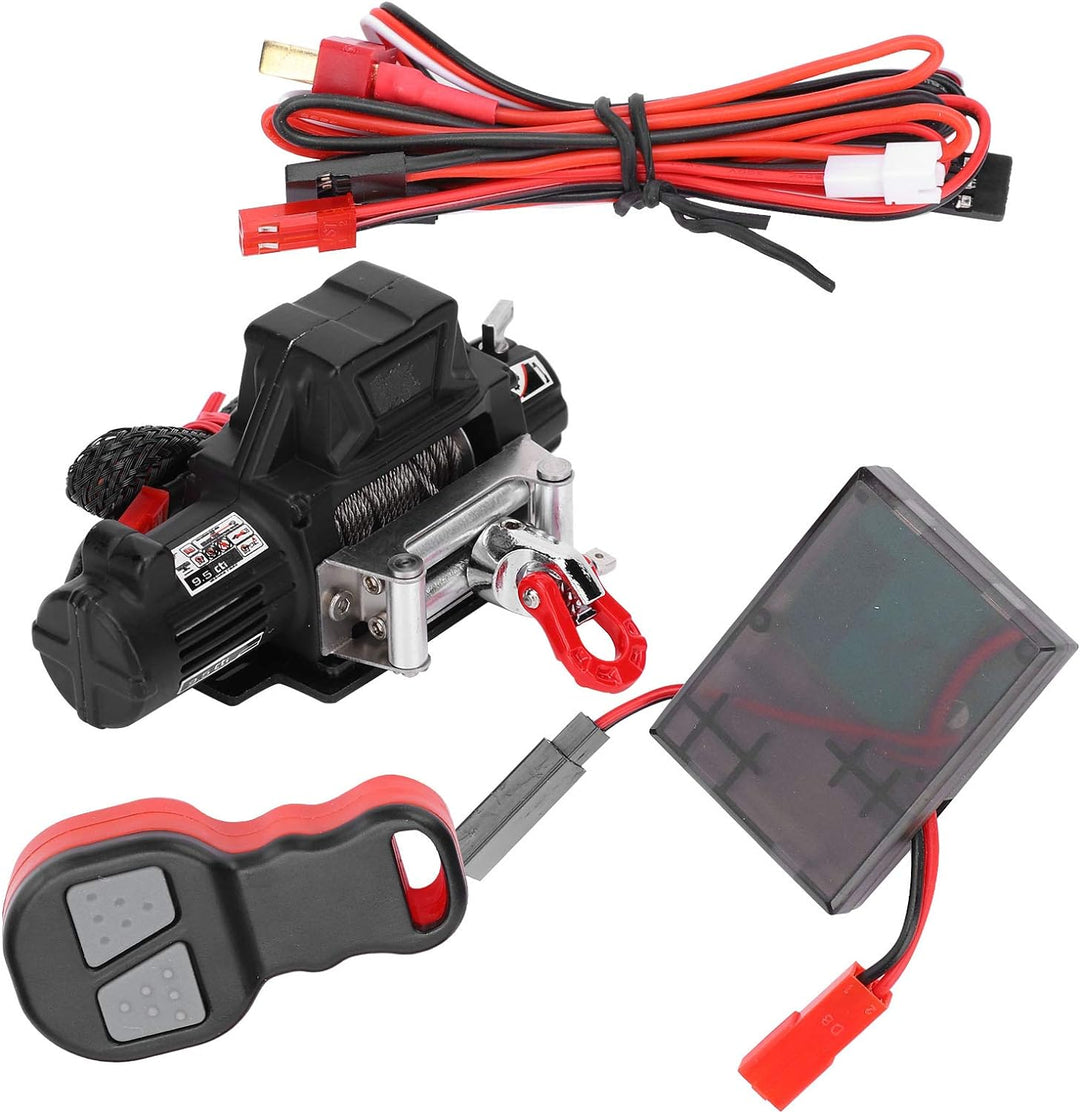 RC-simulierte Winde, Fernbedienung RC-Windenempfängerset RC-Zubehör Kompatibel mit Axial SCX10 90046