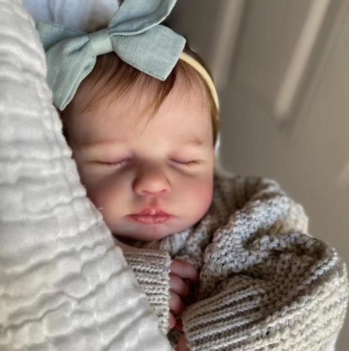 Zero pam Reborn Baby Vollsilikon Lebensecht-50CM Silikon Baby Mädchen, Babypuppen Wie Echt, Echte Ba