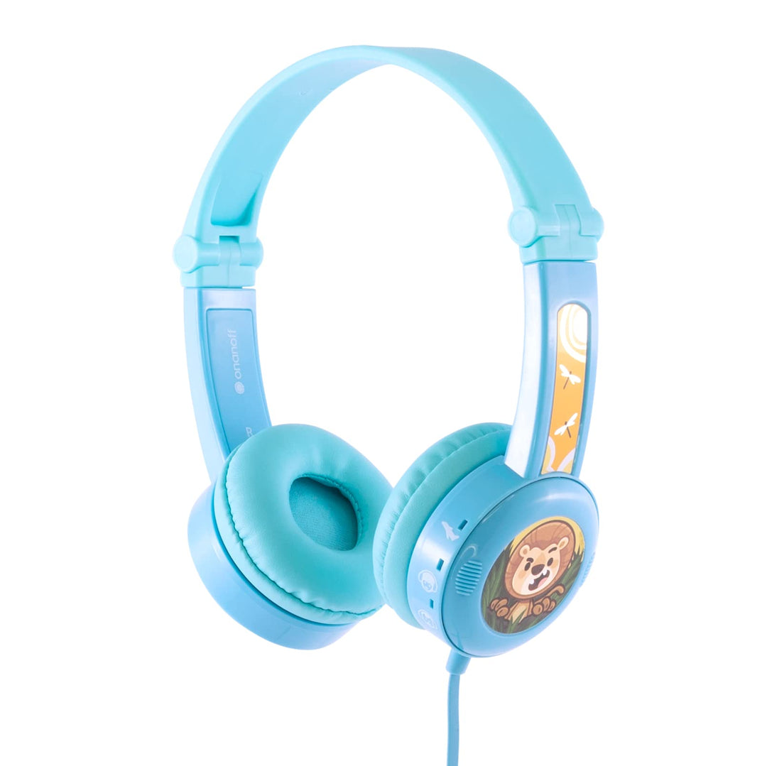 Onanoff Travel Kinder On Ear Stereo-Headset On Ear Faltbar, Headset, Lautstaerkebegrenzung Blau, uni