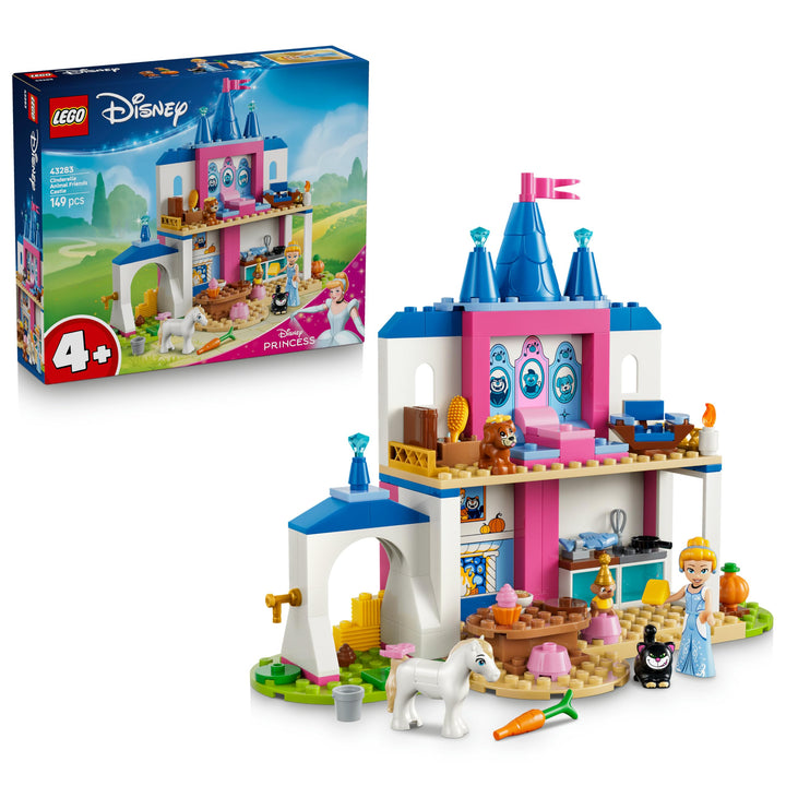 LEGO ǀ Disney Princess Cinderellas Tierpalast - Lernspielzeug mit Mini Puppe und 4 Tierfiguren - Geb