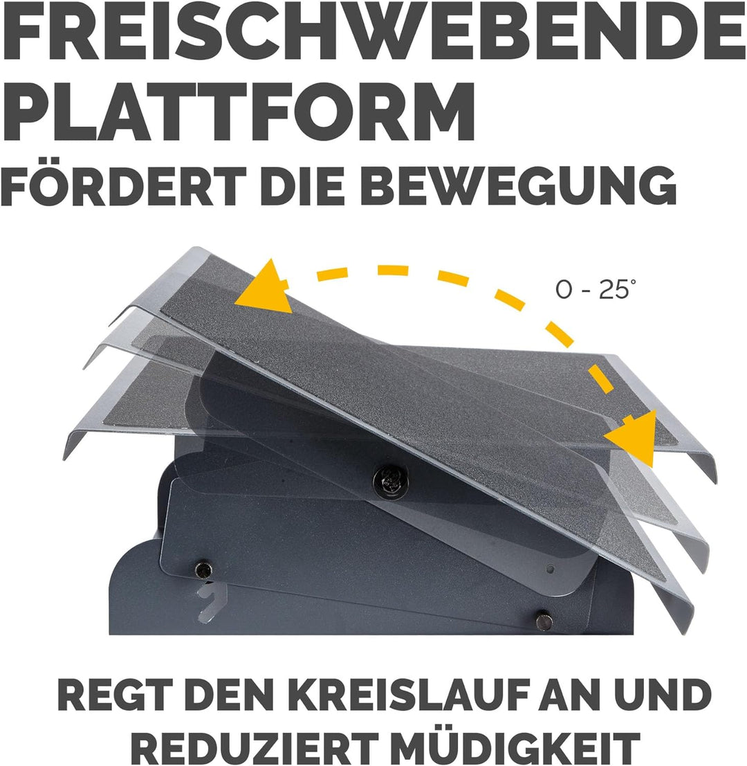Fellowes 8064101 Fussstütze Professional Series robust verstellbar, extra stabile Stahlkonstruktion,