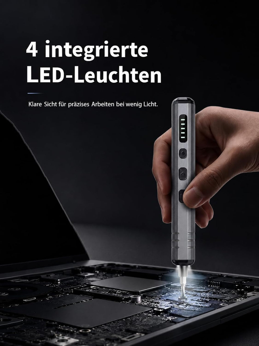 Mini Elektro Schraubendreher Set 140-tlg.: Präzisions-Reparatur-Set Feinmechaniker Werkzeug mit 120