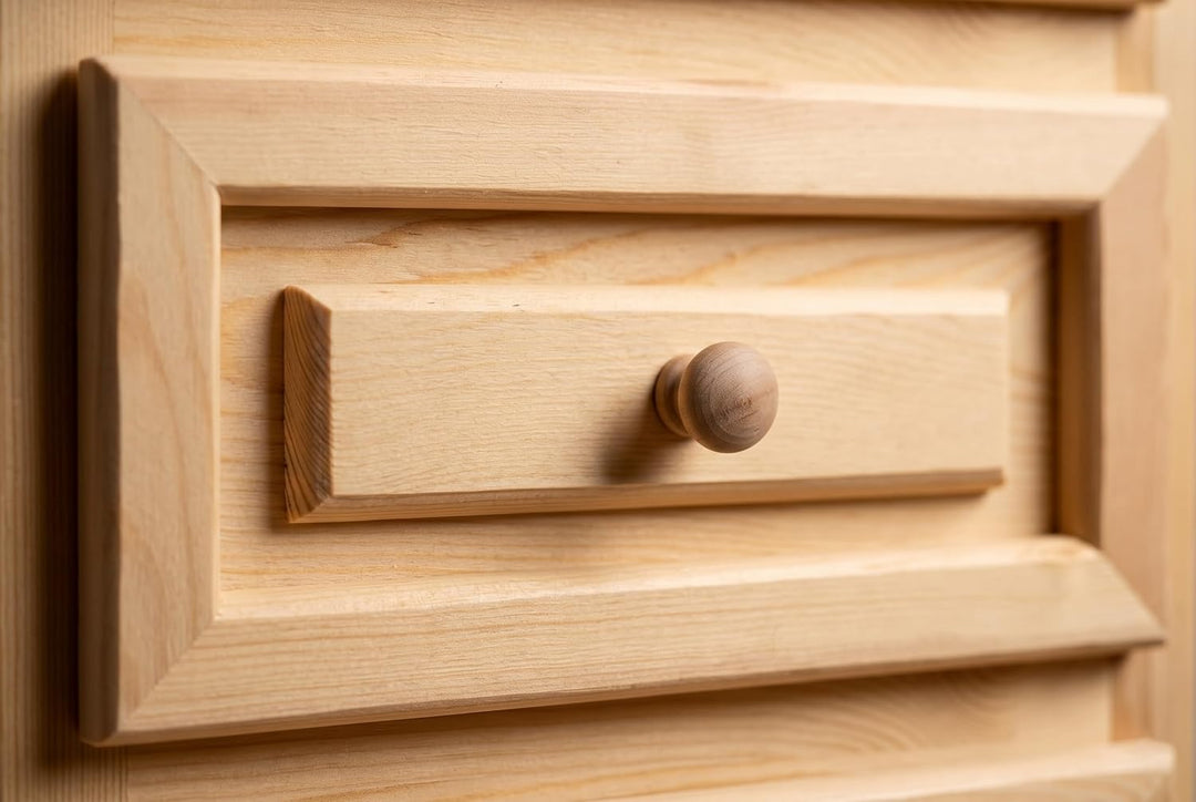 Kommode Klassik aus Kiefernholz | Nachttisch mit 3 Schubladen Organizer für Kleinteile | Kleiner Bei