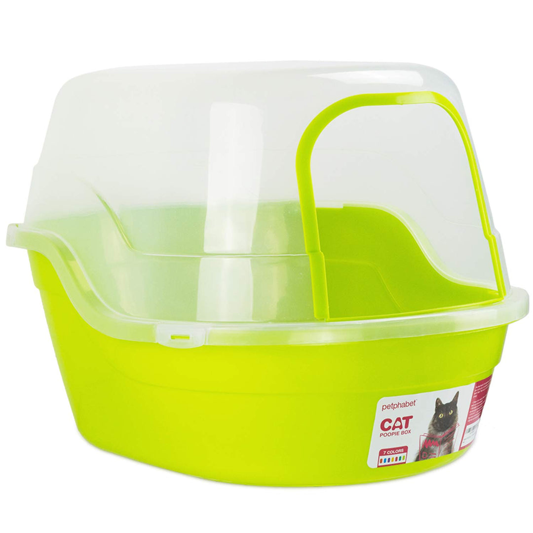 Petphabet grosse Katzentoilette mit Abdeckung, 63x48x43cm katzentoilette XXL Jumbo Hooded katzenklo